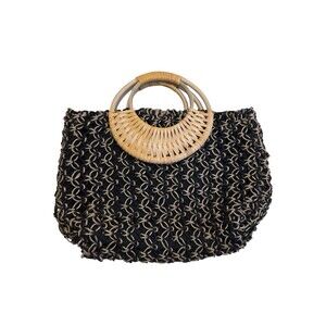 World Market Wicker Handbag Purse